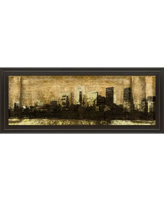 Classy Art Defined City I by Sd Graphic Studio Framed Print Wall Art - 18" x 42"