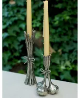 Vagabond House Pewter Asparagus Candlestick Holder
