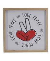 Tx Usa Corporation Love Peace Wall Art Sign