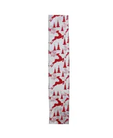 Northlight Pack of 12 Silver and Red Flying Reindeer Wired Christmas Craft Ribbon Spools - 2.5" x 120 Yards Total