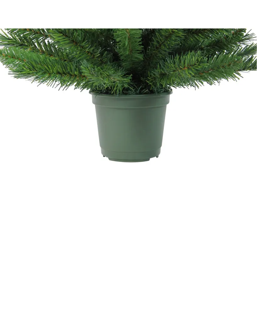 Northlight 3' Potted Norway Spruce Artificial Christmas Walkway Tree - Unlit