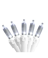 Northlight Set of Pure White Led Mini Christmas Lights 4" Spacing