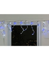 Northlight Set of 100 and Pure White Led Wide Angle Icicle Christmas Lights