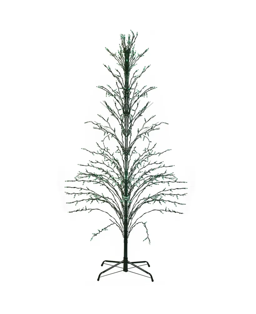 Northlight 6' Lighted Christmas Cascade Twig Tree Outdoor Decoration