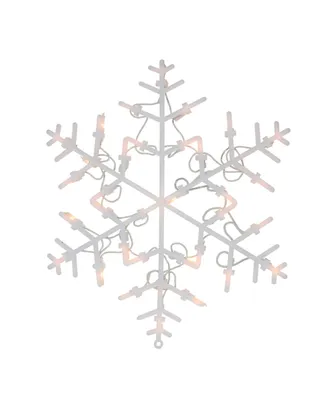 Northlight 13.5" Lighted Snowflake Christmas Window Silhouette Decoration
