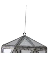 Northlight 5.5" Mirrored Geometric Drop Christmas Ornament