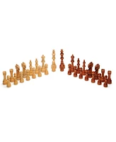 We Games Classic Staunton Wood Chess Set, Wood Board 15 in., 3.75 in. King