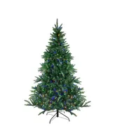 Northlight 9' Pre-Lit Led Instant Connect Noble Fir Artificial Christmas Tree - Dual Lights