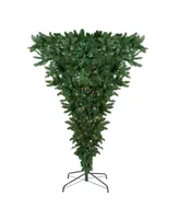 Northlight 7.5' Pre-Lit Upside Down Spruce Artificial Christmas Tree - Clear Lights