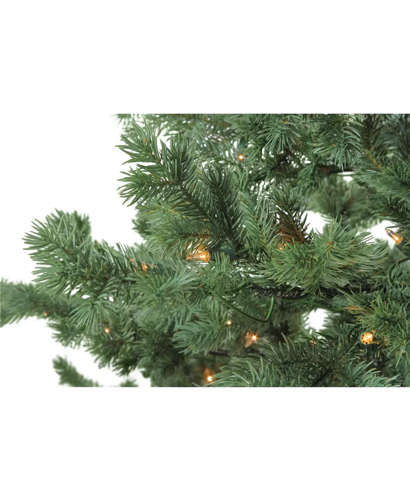 Northlight 7.5' Green Pre-lit Mountain Pine Artificial Christmas Tree - Clear Lights