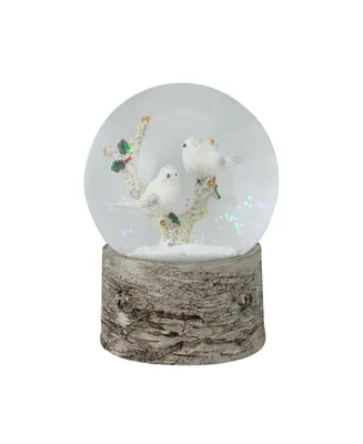 Northlight 5.5" Musical White Doves on a Branch Christmas Snow Globe