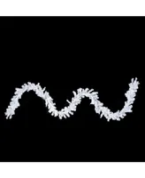 Northlight 9' x 8" White Canadian Pine Artificial Christmas Garland - Unlit