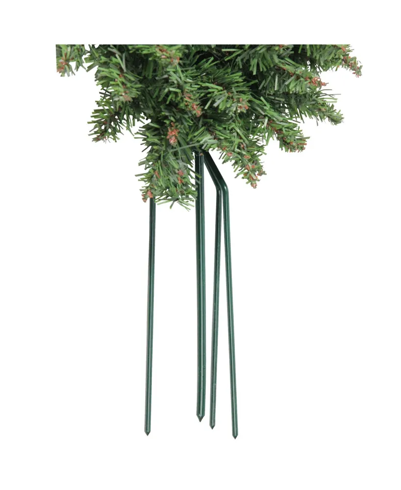 Northlight 22" Green Pine Artificial Heart Shape Wreath with Ground Stakes - Unlit