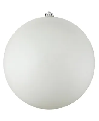 Northlight Winter White Shatterproof Matte Christmas Ball Ornament 8" 200mm