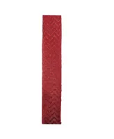 Northlight Pack of 12 Wine Red Glitter Chevron Burlap Wired Christmas Craft Ribbon Spools - 2.5" x 120 Yards Total