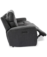Closeout! Hutchenson 2-Pc. Fabric Sectional with 2 Power Headrests