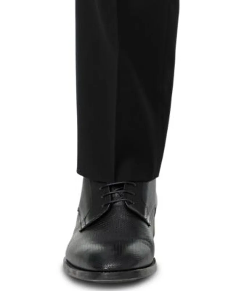 Armani Exchange Mens Slim Fit Black Solid Suit Separates