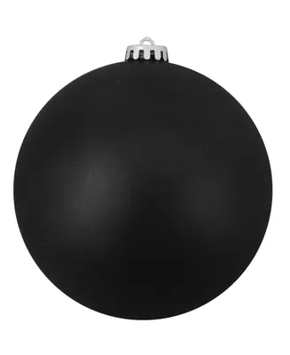 Northlight Jet Black Shatterproof Matte Christmas Ball Ornament 10" 250mm