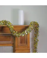 Northlight 12' Gold and Silver Boa Wide Cut Christmas Tinsel Garland - Unlit