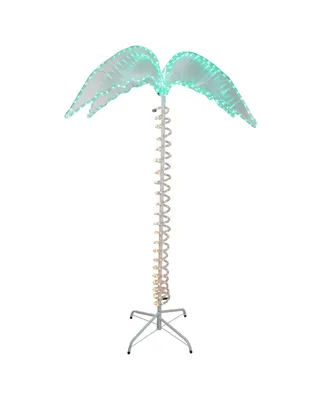 Northlight 7' Green and Tan Palm Tree Rope Light Outdoor Decoration