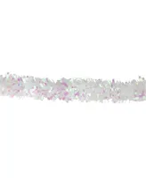 Northlight 12' Iridescent and Starburst Confetti Christmas Tinsel Garland - Unlit