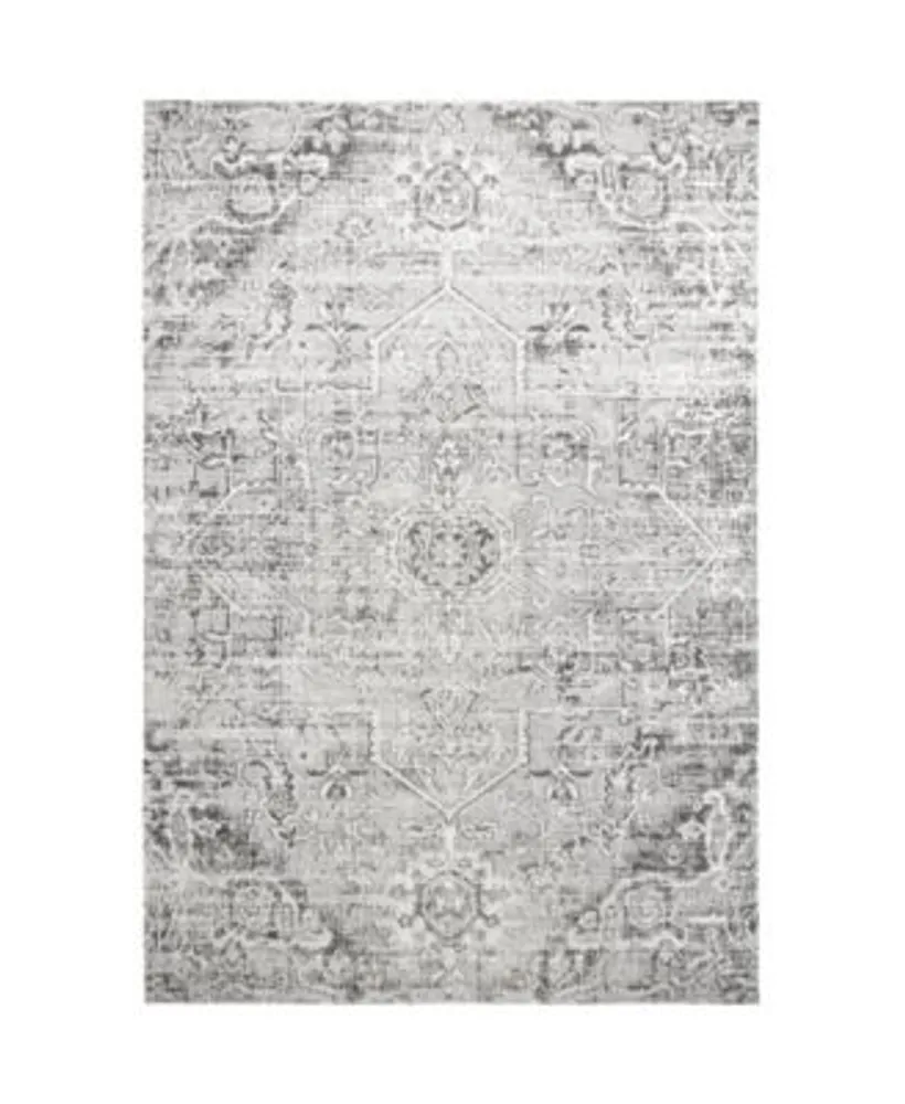 Nicole Miller Patio Sofia Fleur Gray Outdoor Area Rug Collection