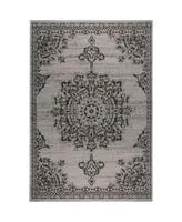 Nicole Miller Patio Country Azalea Gray Outdoor Area Rug Collection