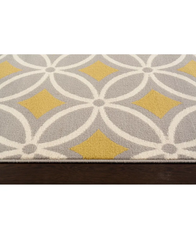 Main Street Rugs Haven Hav9104 Yellow 5' x 7' Area Rug