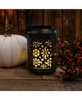 Lumabase Flame Effect Metal Lantern