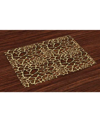 Ambesonne Zambia Place Mats, Set of 4