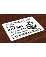 Ambesonne Family Place Mats, Set of 4