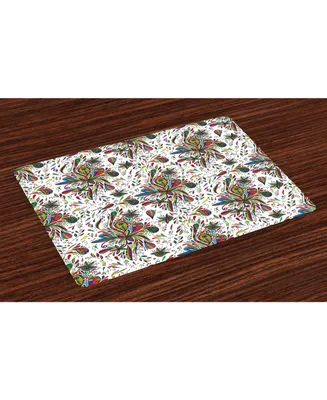 Ambesonne Colorful Place Mats, Set of 4