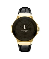 Jbw Men's Saxon Diamond (1/6 ct. t.w.) Watch in 18k Gold-plated Stainless Steel Watch 48mm