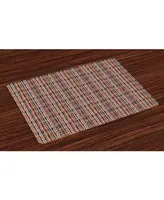 Ambesonne Retro Place Mats