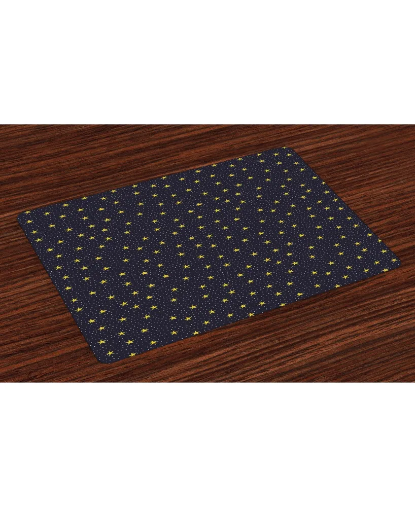 Ambesonne Night Sky Place Mats, Set of 4