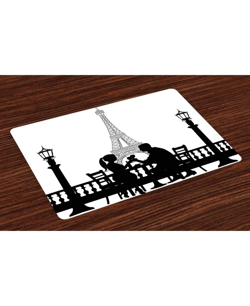 Ambesonne Romantic Place Mats