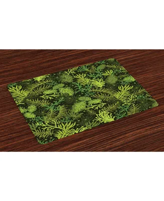 Ambesonne Sage Place Mats, Set of 4