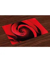 Ambesonne Rose Place Mats