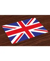 Ambesonne Union Jack Place Mats, Set of 4