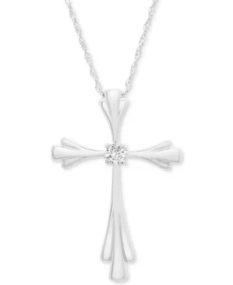 Diamond Accent Cross 18" Pendant Necklace