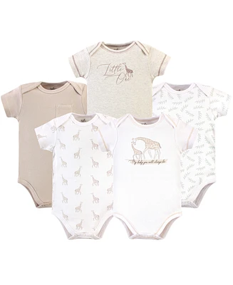 Touched by Nature Baby Boys Organic Cotton Bodysuits 5pk