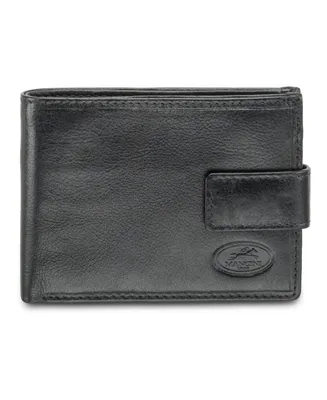 Men's Mancini Equestrian2 Collection Rfid Secure Wallet with Coin Pocket