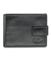 Men's Mancini Equestrian2 Collection Rfid Secure Wallet with Coin Pocket