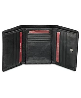 Men's Mancini Equestrian2 Collection Rfid Secure Trifold Wallet with Coin Pocket