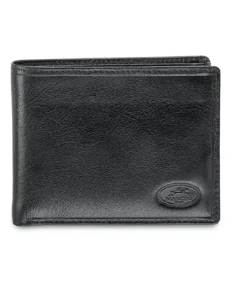 Men's Mancini Equestrian2 Collection Rfid Secure Billfold with Removable Left Wing Passcase and Coin Pocket