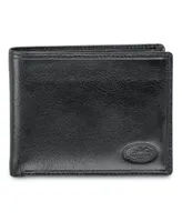 Men's Mancini Equestrian2 Collection Rfid Secure Billfold with Removable Left Wing Passcase and Coin Pocket