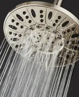 AquaDance High-Pressure Multiple Setting 7-in Rainfall Shower Head with Pause Mode