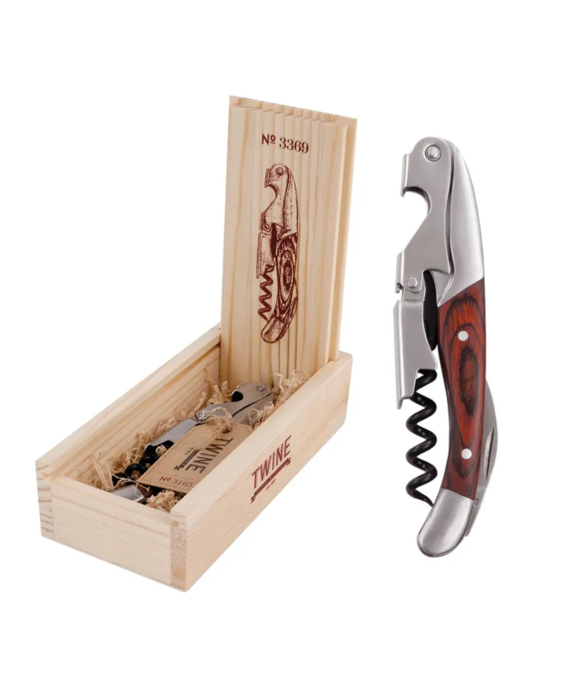 Twine Wood Double Hinged Corkscrew