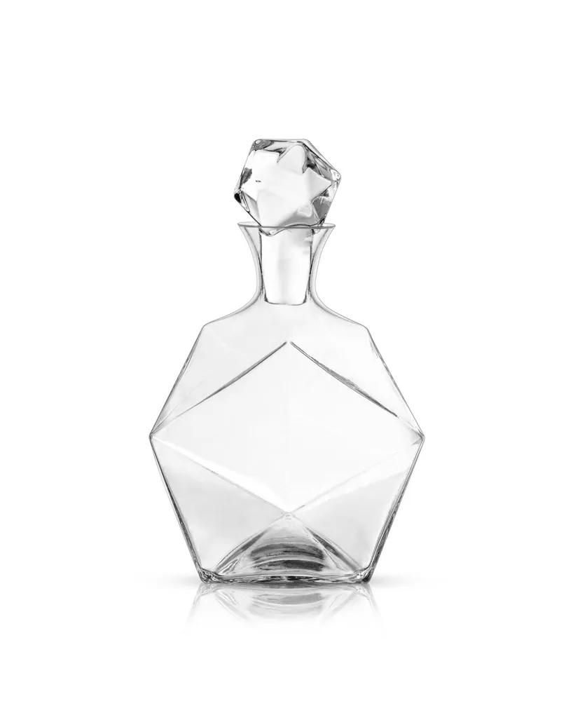 Viski Faceted Crystal Liquor Decanter