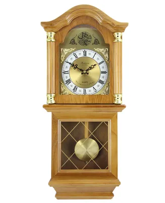 Bedford Clock Collection Classic 26" Wall Clock - Golden
